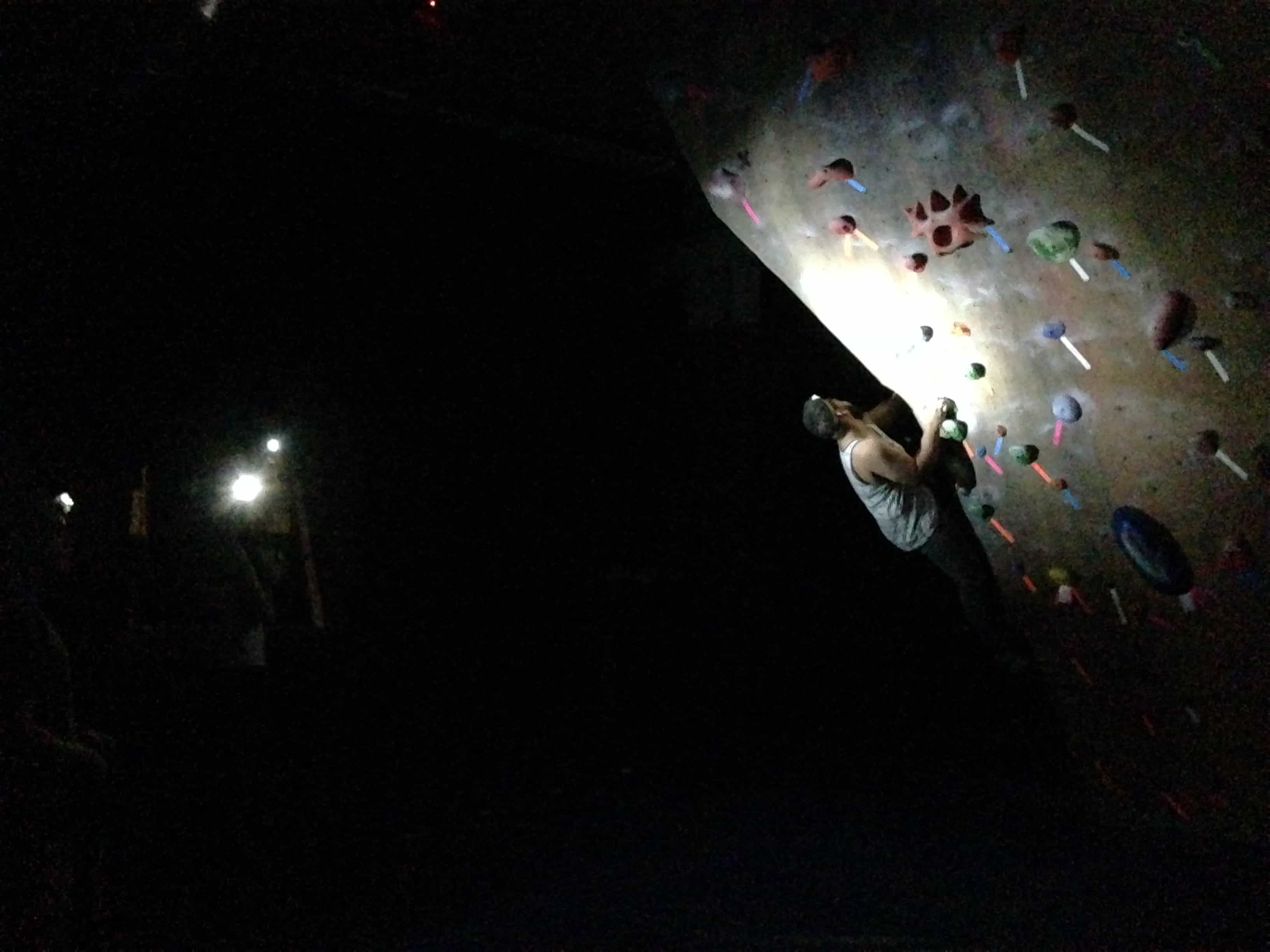 Lights Out Headlight Climb @ River Rock Climbing Gym